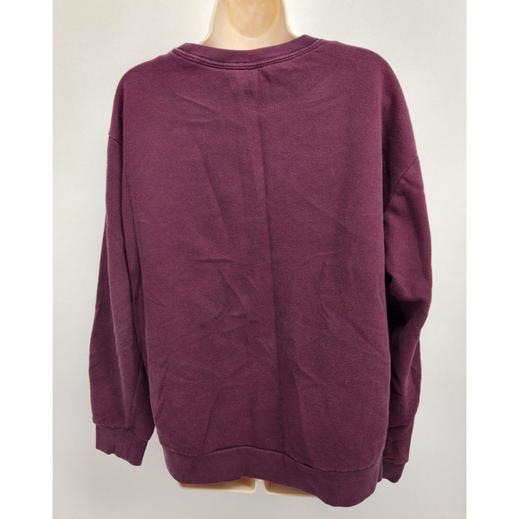 PINK VS Sweatshirt Women's Size Medium Purple Oversized Pullover - Picture 6 of 7